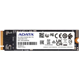 Твердотельный накопитель SSD M.2 2280 2TB ADATA LEGEND 960 [ALEG-960-2TCS] PCIe Gen4x4 with NVMe, 7400/6800, IOPS 750/630K, MTBF 2M, 3D NAND, 1560TBW, 0,43DWPD, Heat Sink, SMI SM2264, Work with PS5, RTL